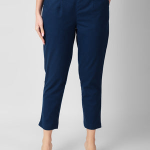 Indigo Hues Women Cotton Pants casual and semi formal daily trousers