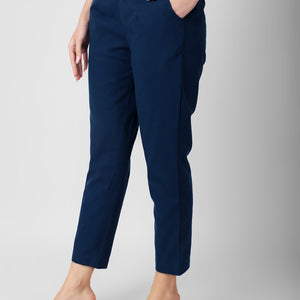 Indigo Hues Women Cotton Pants casual and semi formal daily trousers