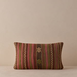 Vintage Lumbar Pillow No. 350, 12" x 20"