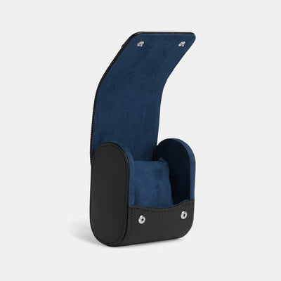 Black Leather Single Watch Pod