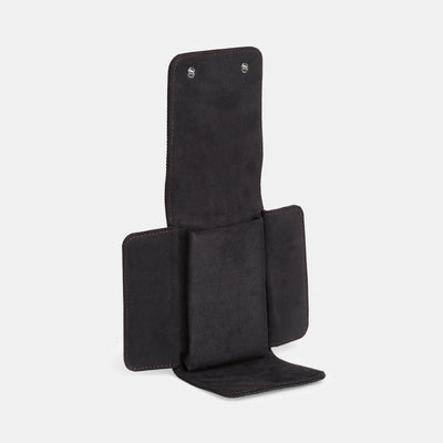 Brown Leather Single Watch Pouch Organizer