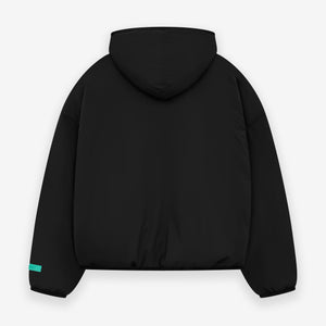 Nylon Filled Halfzip Hoodie