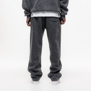 MAGIRI Embroidered Acid Washed Grey Sweatpants