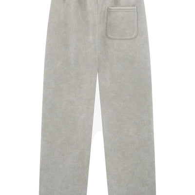 MAGIRI Embroidered Acid Washed Oatmeal Sweatpants