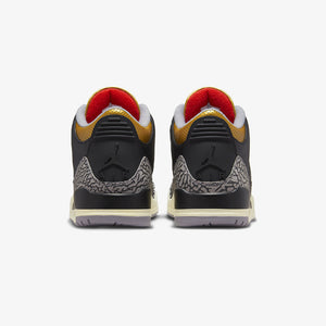 Jordan | AIR JORDAN 3 RETRO  { BLACK/FIRE RED-METALLIC GOLD