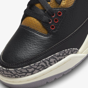 Jordan | AIR JORDAN 3 RETRO  { BLACK/FIRE RED-METALLIC GOLD