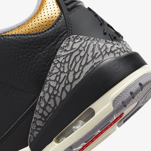 Jordan | AIR JORDAN 3 RETRO  { BLACK/FIRE RED-METALLIC GOLD