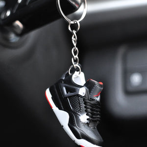 3D Sneaker Keychain Jordan 4 BRED