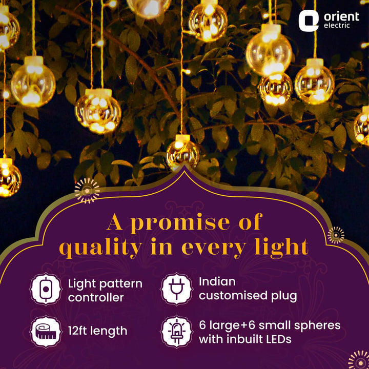 Joylite Mannat Ball LED Curtain Light for Home