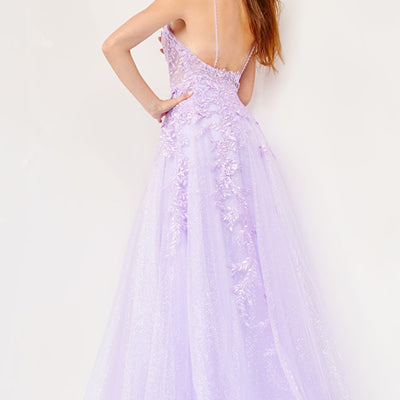Applique Sleeveless A-line Gown by Jovani 02266