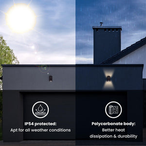 K Type 2 Way Deco LED Wall Light