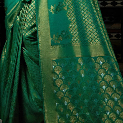 Castleton Green Kanjivaram Saree