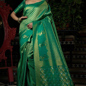 Castleton Green Kanjivaram Saree