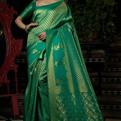 Castleton Green Kanjivaram Saree