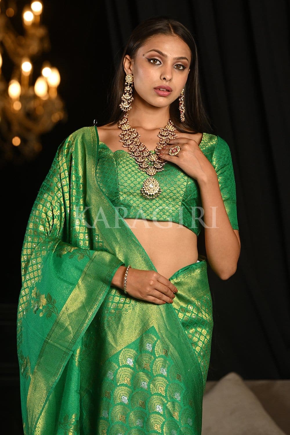 Castleton Green Kanjivaram Saree