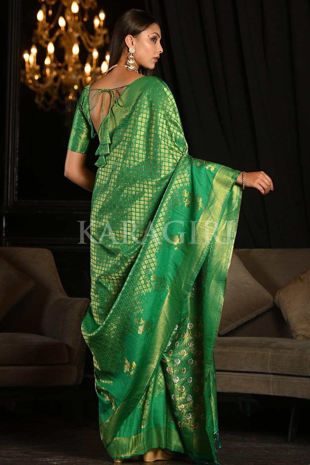 Castleton Green Kanjivaram Saree