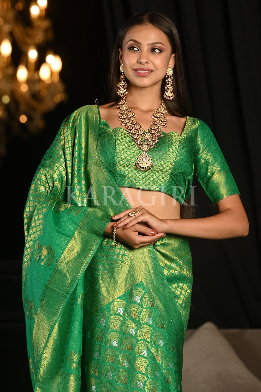 Castleton Green Kanjivaram Saree