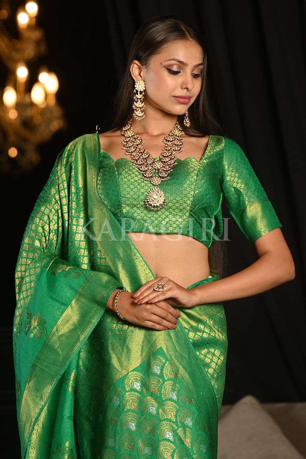 Castleton Green Kanjivaram Saree