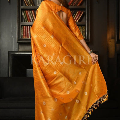 Dijon Yellow Kanjivaram Saree