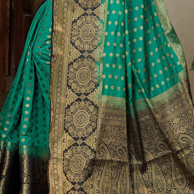 Emerald Green Kanjivaram Saree