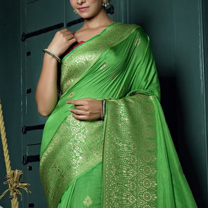Green Kanjivaram Saree