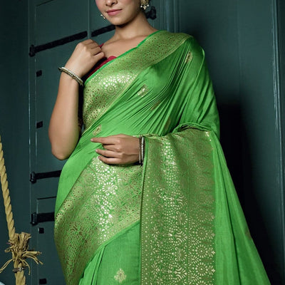 Green Kanjivaram Saree