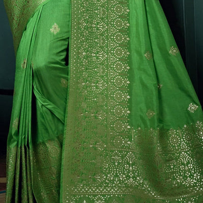 Green Kanjivaram Saree