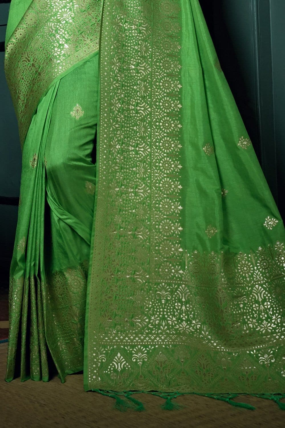 Green Kanjivaram Saree