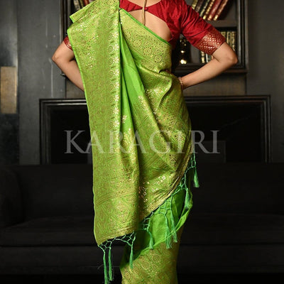 Green Kanjivaram Saree