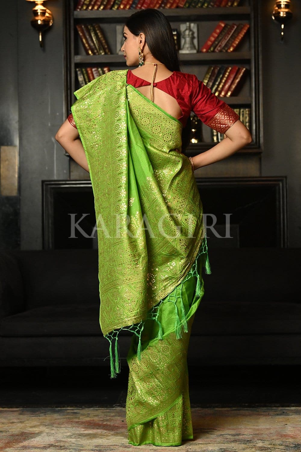 Green Kanjivaram Saree