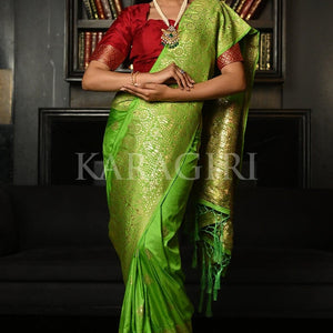 Green Kanjivaram Saree