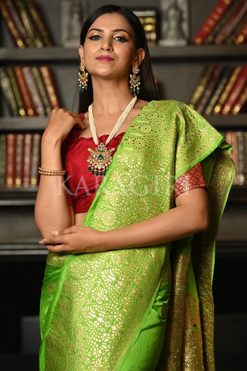 Green Kanjivaram Saree
