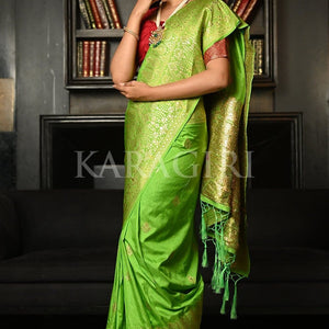 Green Kanjivaram Saree