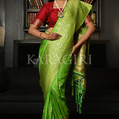 Green Kanjivaram Saree