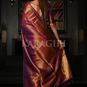 Lollipop Purple Kanjivaram Saree
