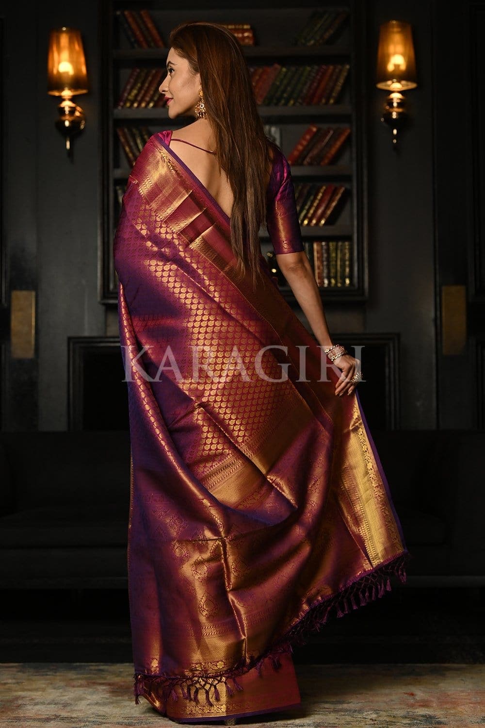 Lollipop Purple Kanjivaram Saree