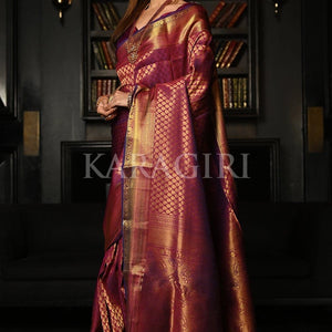 Lollipop Purple Kanjivaram Saree
