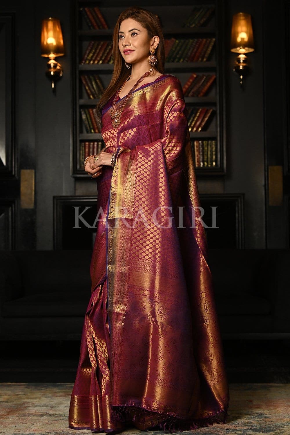Lollipop Purple Kanjivaram Saree