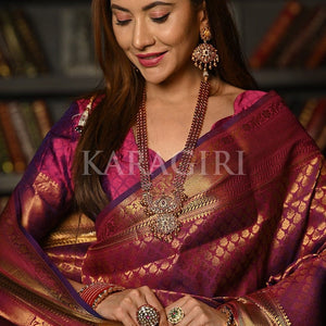 Lollipop Purple Kanjivaram Saree
