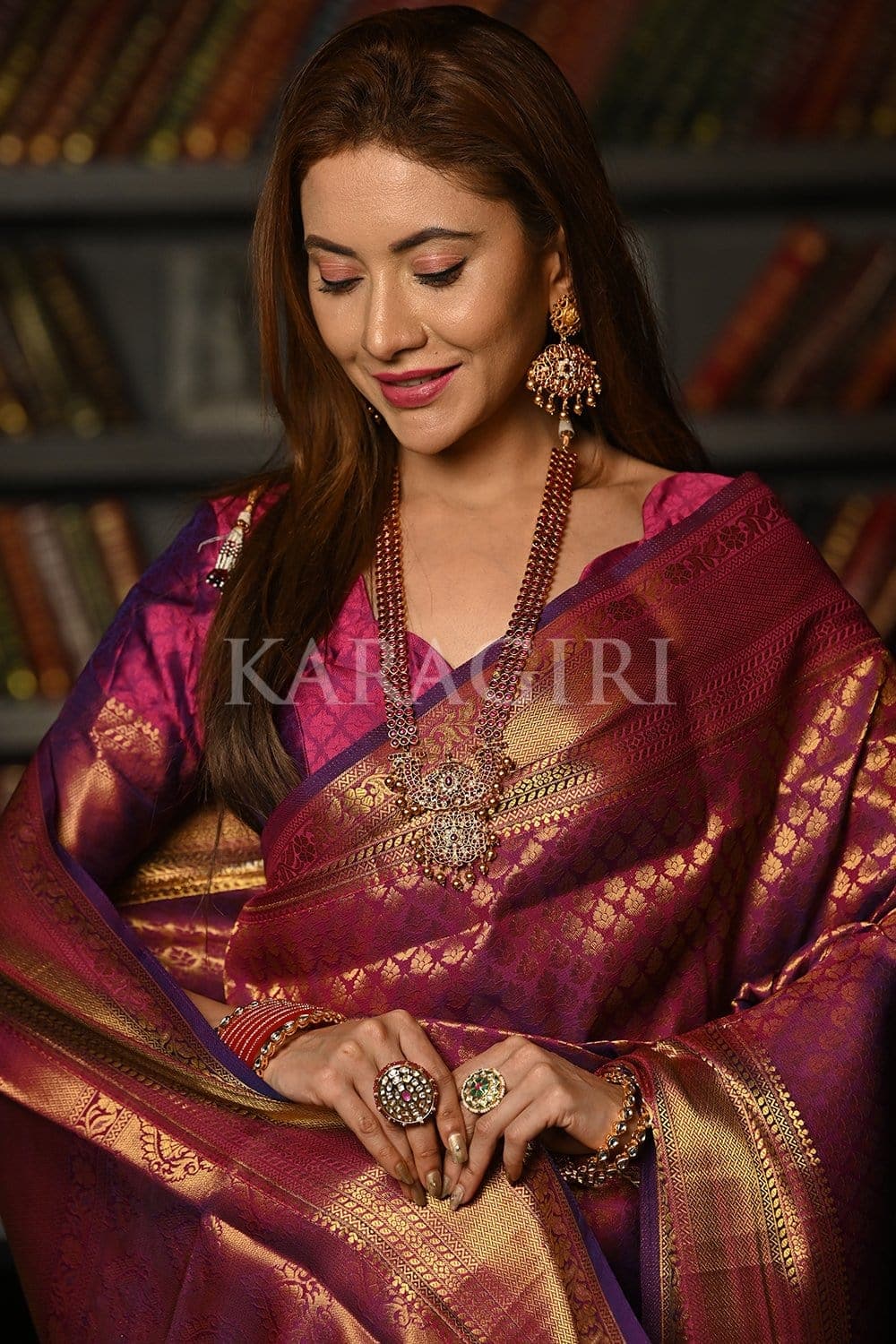 Lollipop Purple Kanjivaram Saree