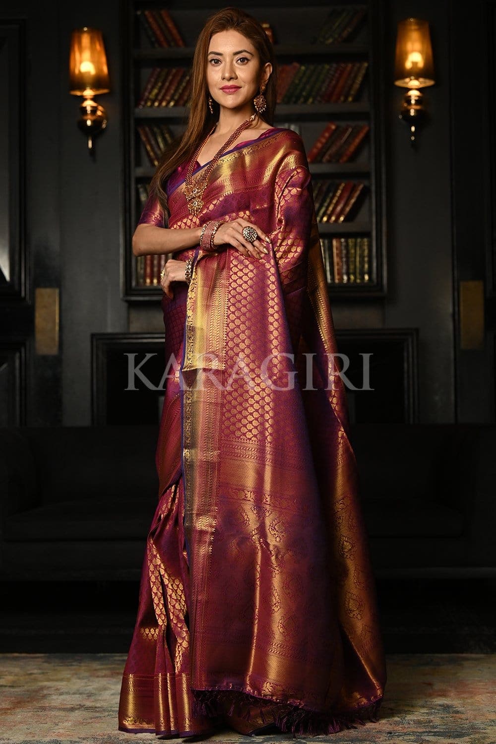 Lollipop Purple Kanjivaram Saree