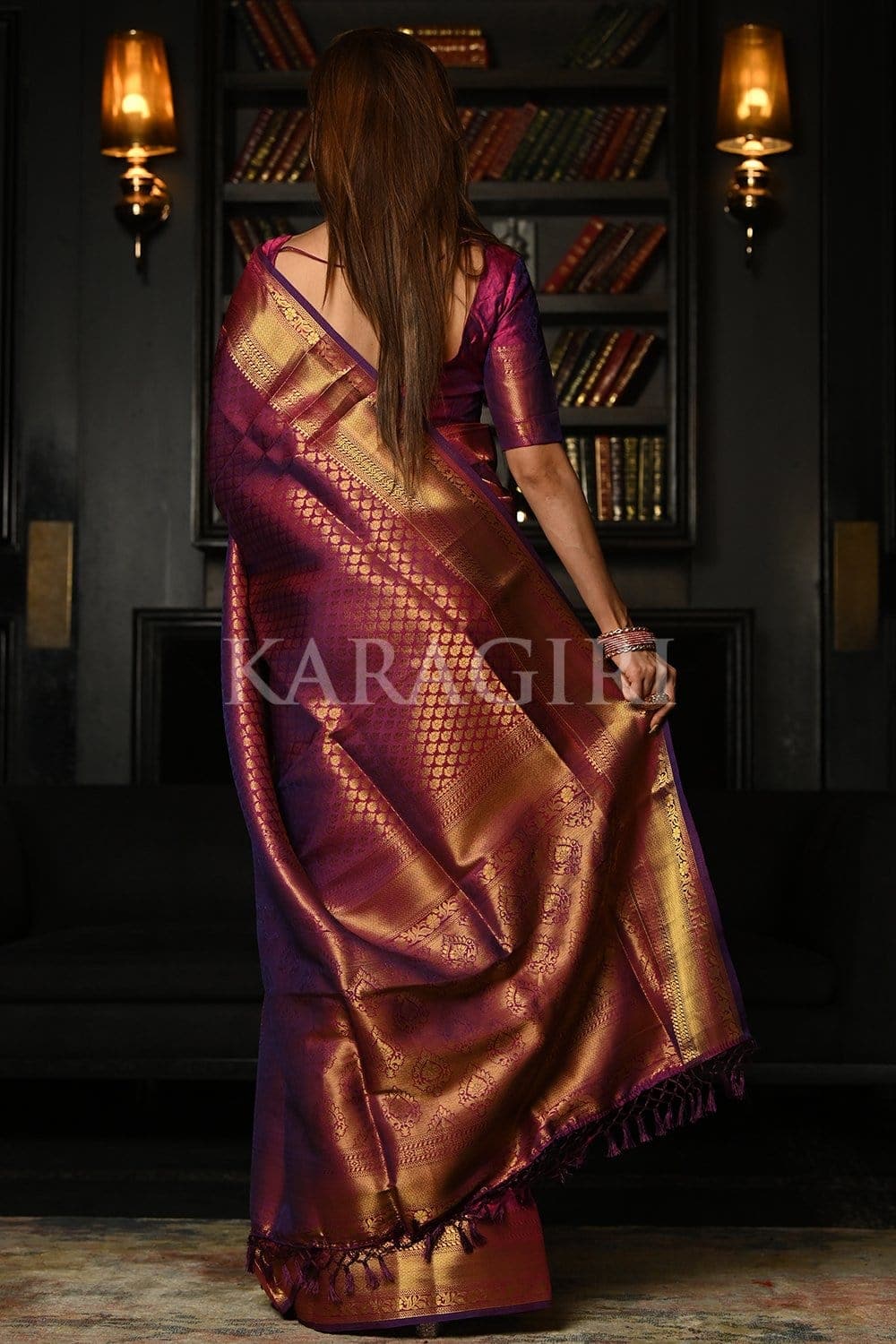 Lollipop Purple Kanjivaram Saree