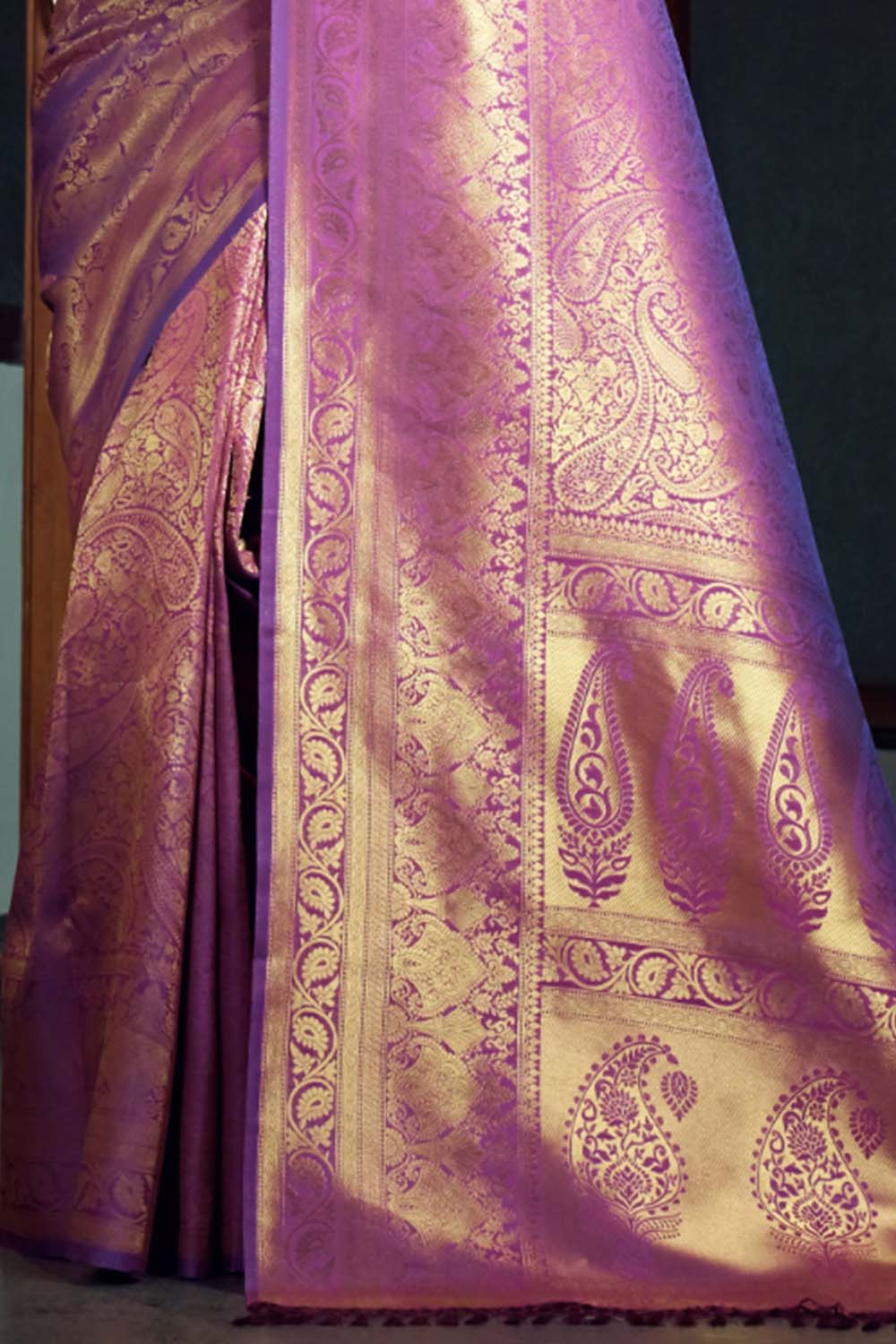 Mauve Purple Kanjivaram Saree