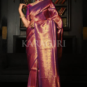 Mauve Purple Kanjivaram Saree