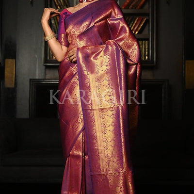 Mauve Purple Kanjivaram Saree