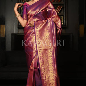 Mauve Purple Kanjivaram Saree