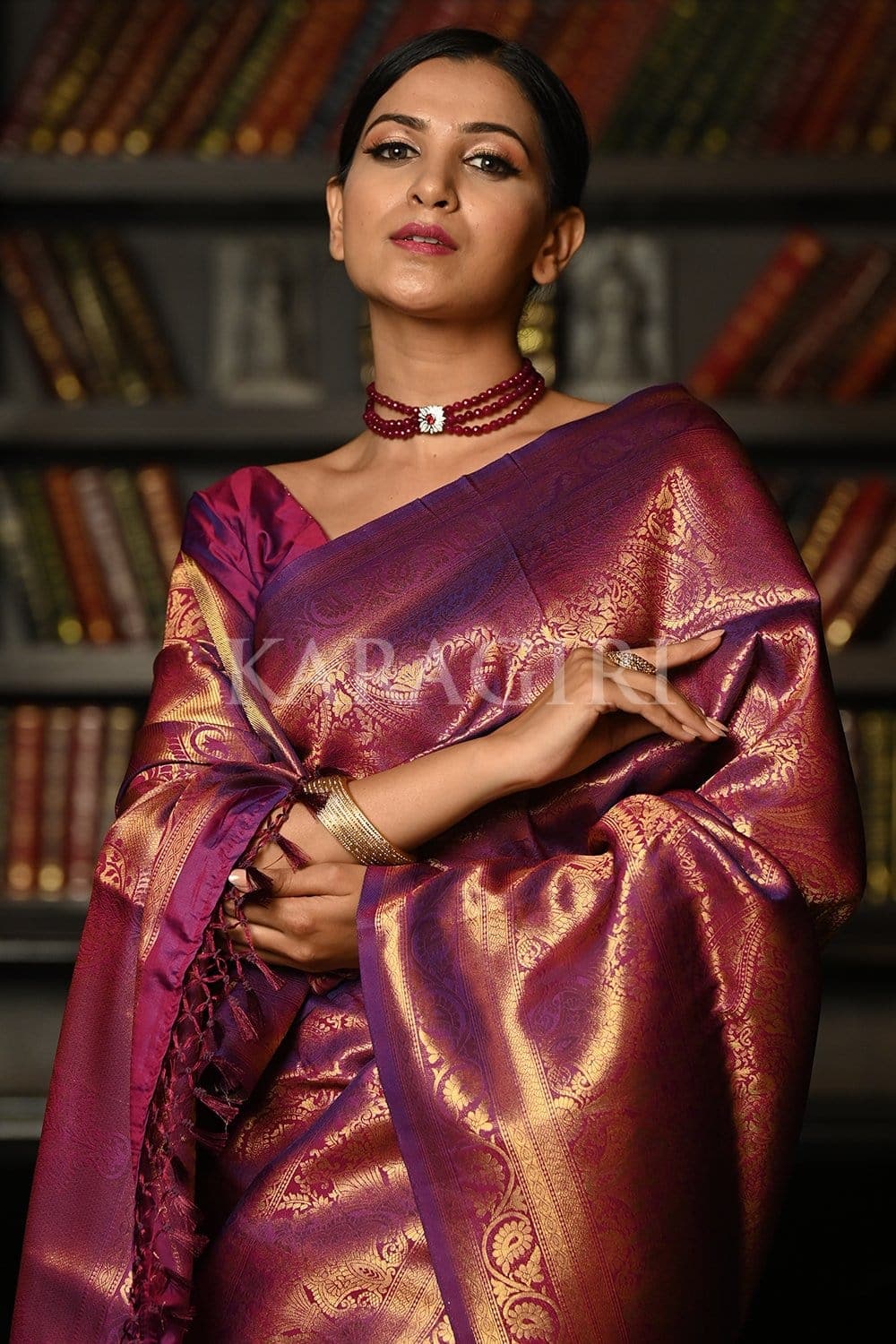 Mauve Purple Kanjivaram Saree