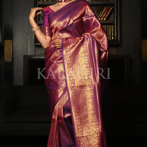 Mauve Purple Kanjivaram Saree