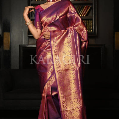 Mauve Purple Kanjivaram Saree