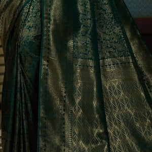 Pthalo Green Kanjivaram Saree